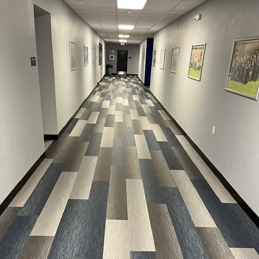 carpet installation commercial hallway Iowa